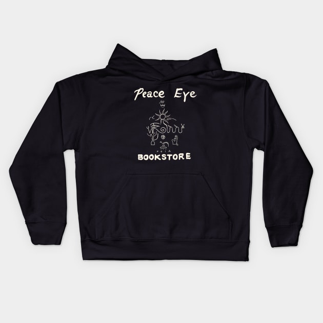 Peace Eye Bookstore Kids Hoodie by HeavensGateAwayMeme